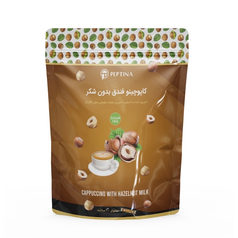 پودر کاپوچینو با طعم فندق پپتینا بسته 20 عددی