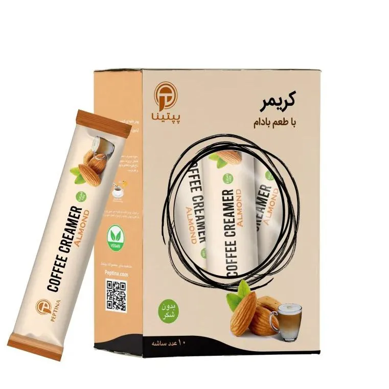 کریمر غیر لبنی با پودر شیر بادام پپتینا