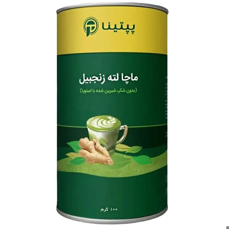 ماچا لته زنجبیل قوطی 100 گرم