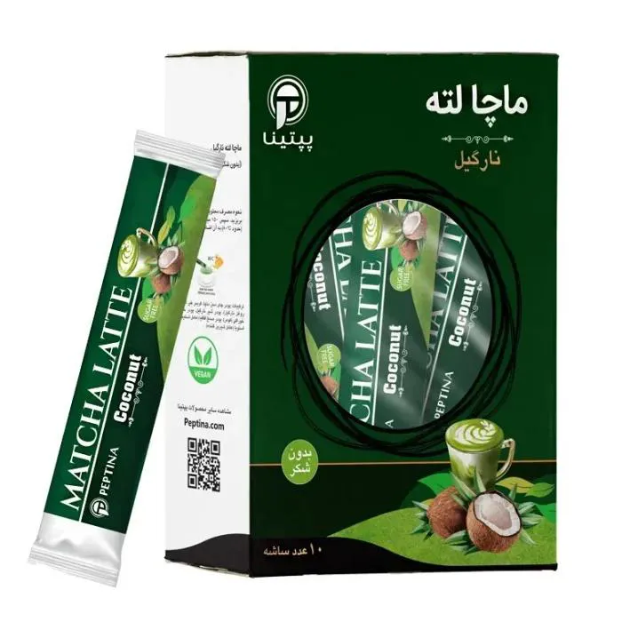 ماچا لته نارگیل بسته ده عددی