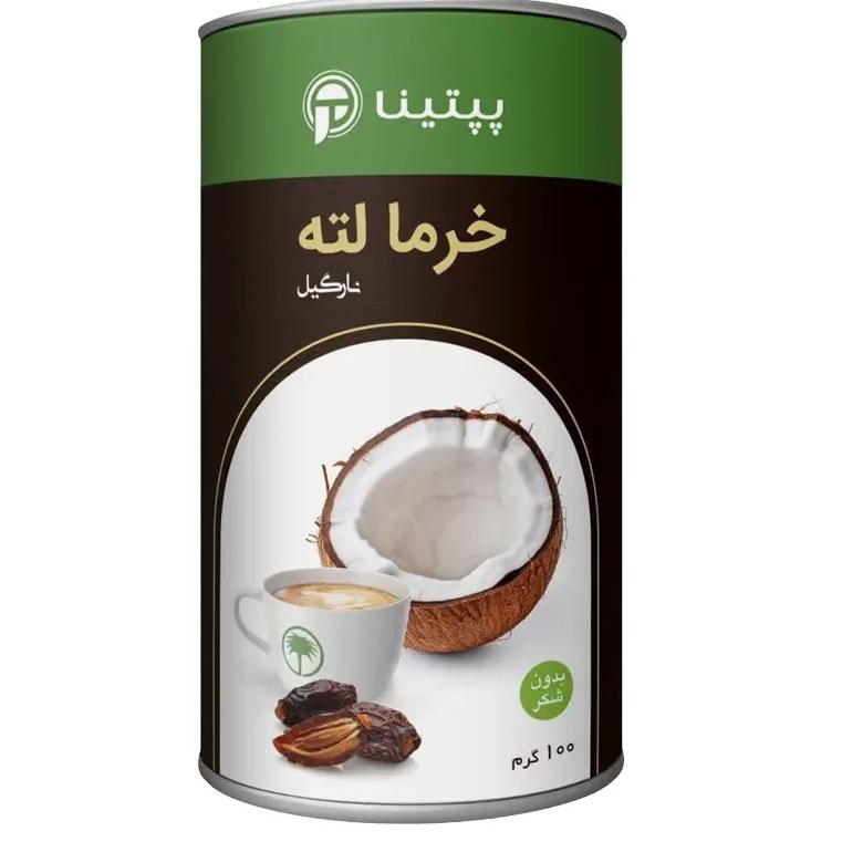خرما لته نارگیل قوطی 100 گرمی