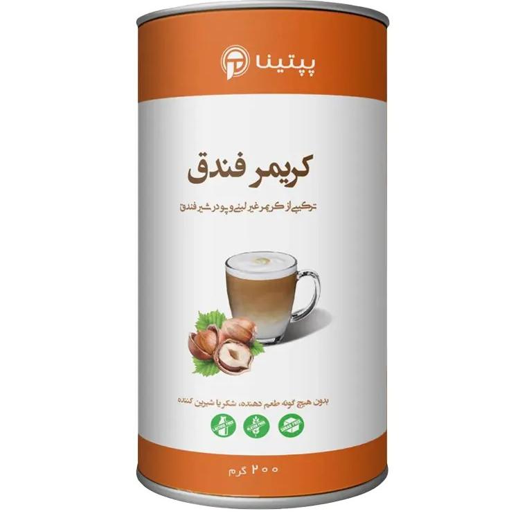 کریمر غیر لبنی با پودر شیر فندق قوطی 200 گرمی