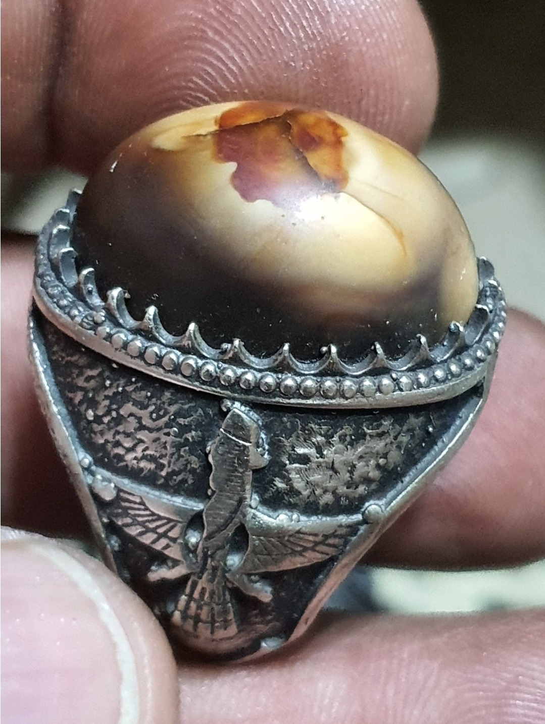 انگشتر نقره کهنه فروهر کلکسیونی