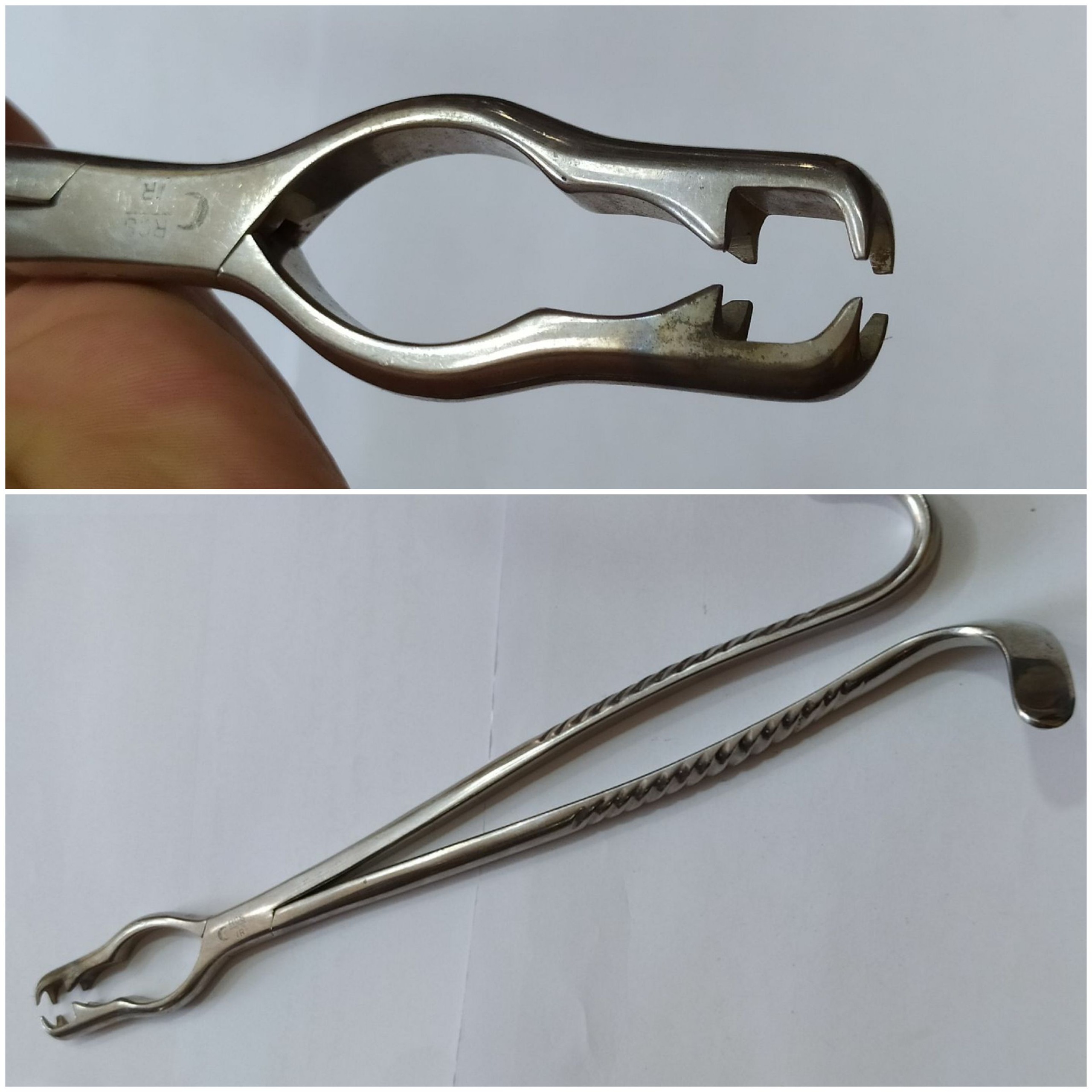 انبر پزشکی آلمانی خاص کمیاب بزرگ