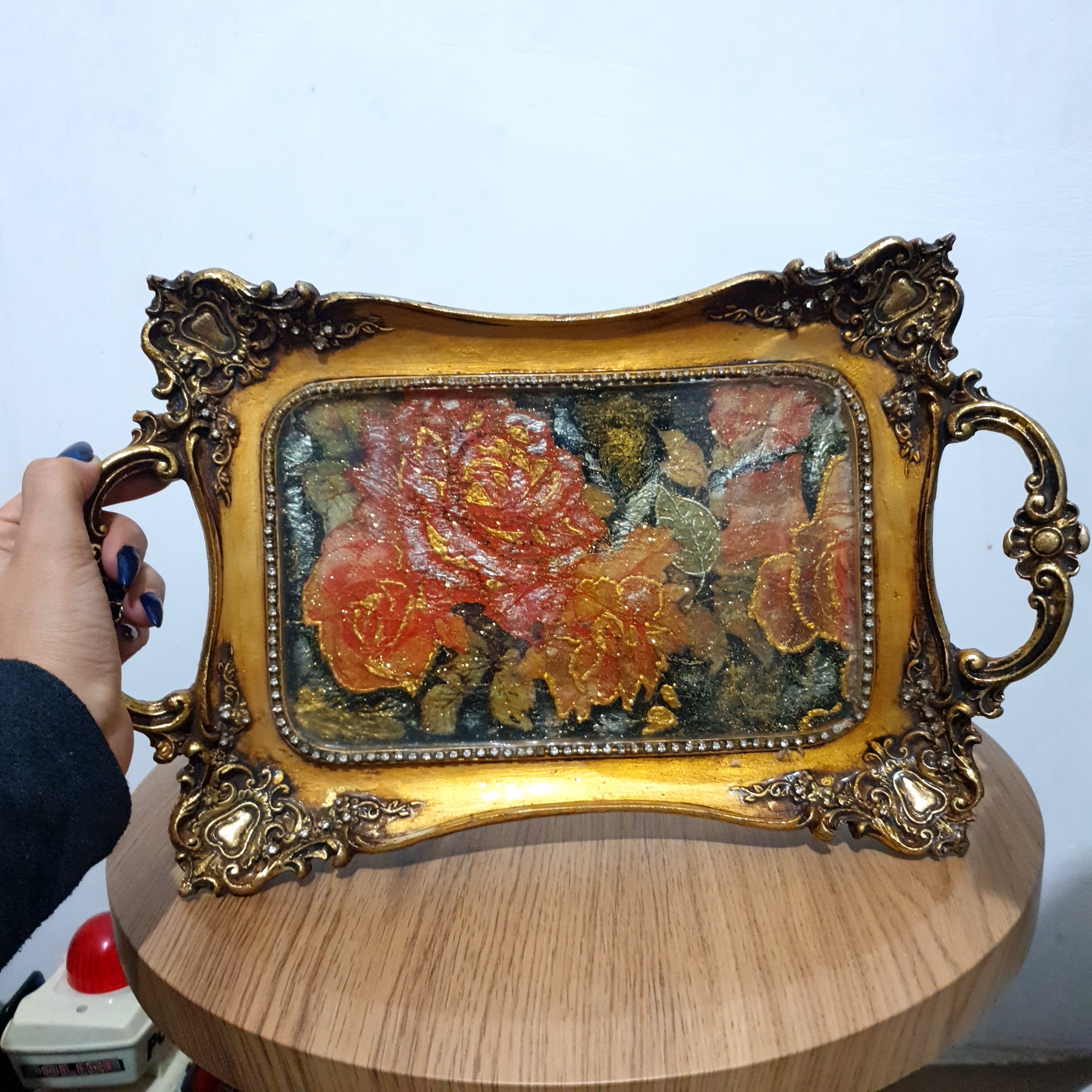 سینی تمام پلی استری نقاشی سنگین وزن