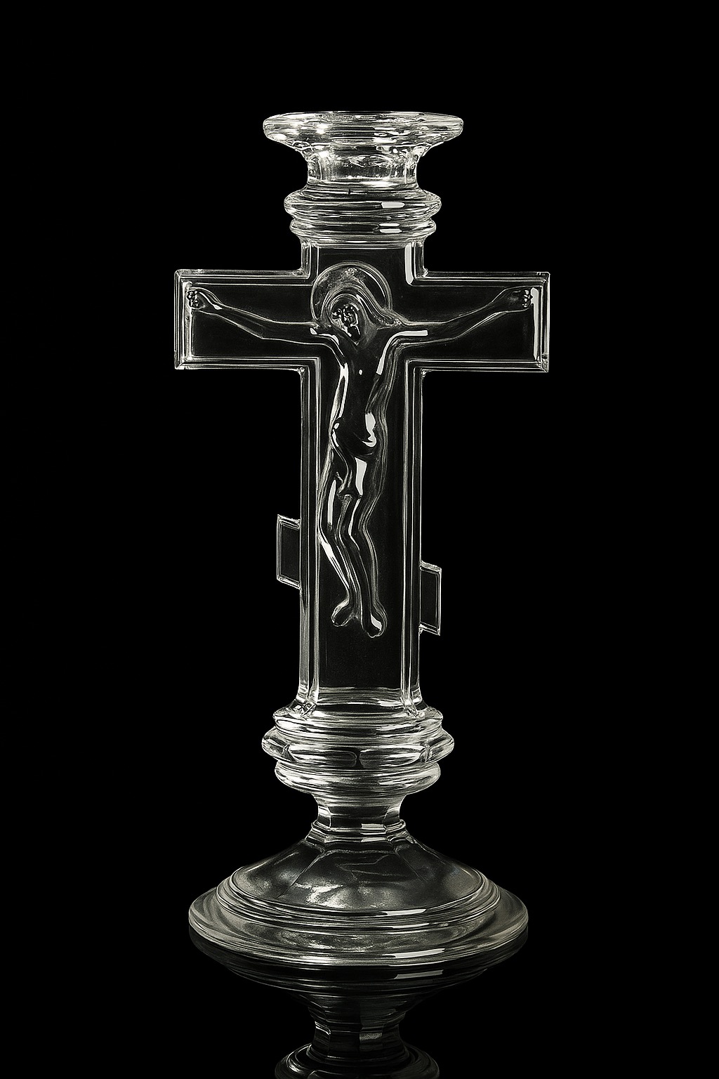 شمعدان کریستالی روسی مدل خاص صلیب بینظیر