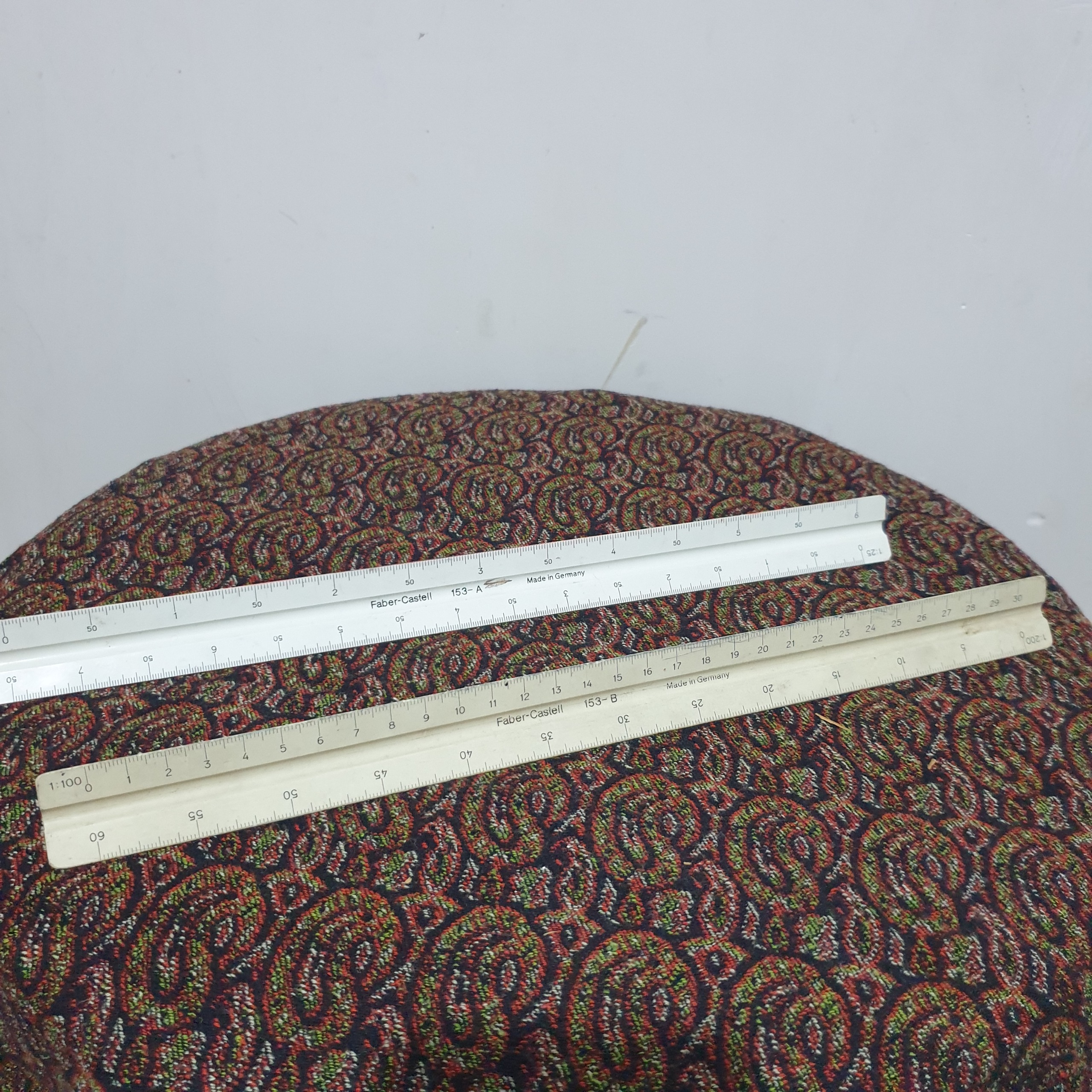 دو عدد خط کش قدیمی سه گوش آلمانی