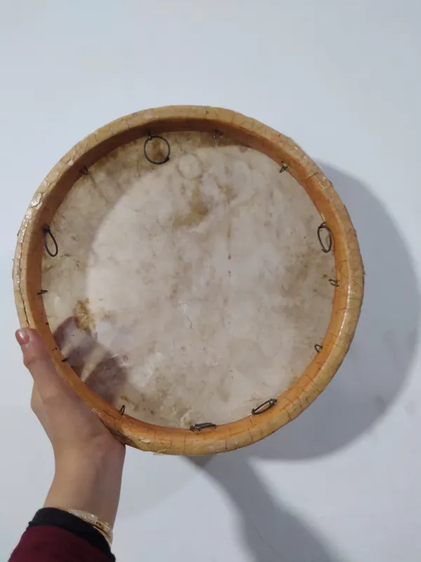 دایره تنبک پوست قدیمی اصل آنتیک