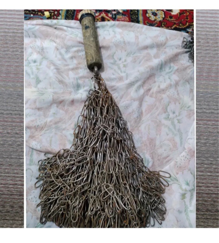 زنجیر عزاداری قدیمی پر و سنگین