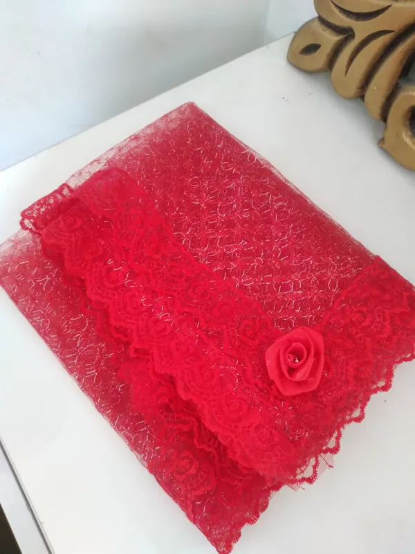 تور عروسی و دستکش حنابندان مخصوص،عروس