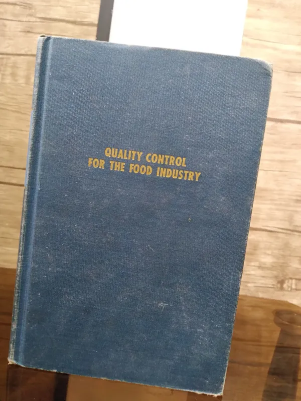 کتاب Quality control for the food industry