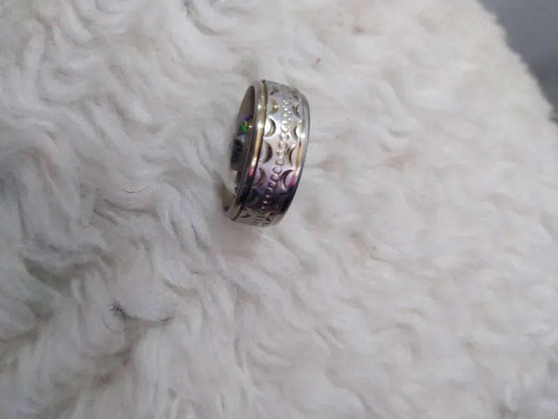 انگشتر حلقه زنانه ضخیم وزیبا کد 1