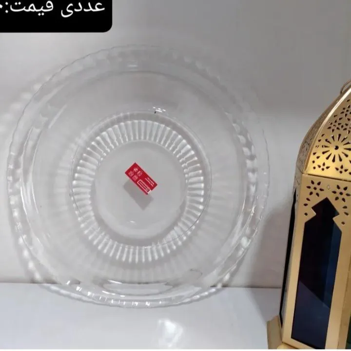 سینی شیشه ای گرد