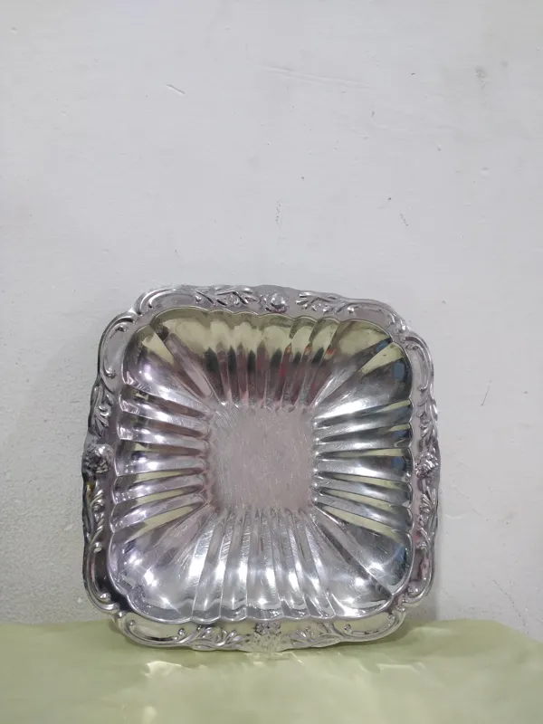 میوه خوری استیل قدیمی طرح دار