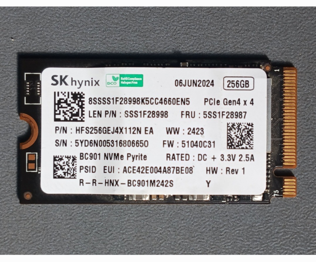 هارد 256گیگ برند sk hynix
