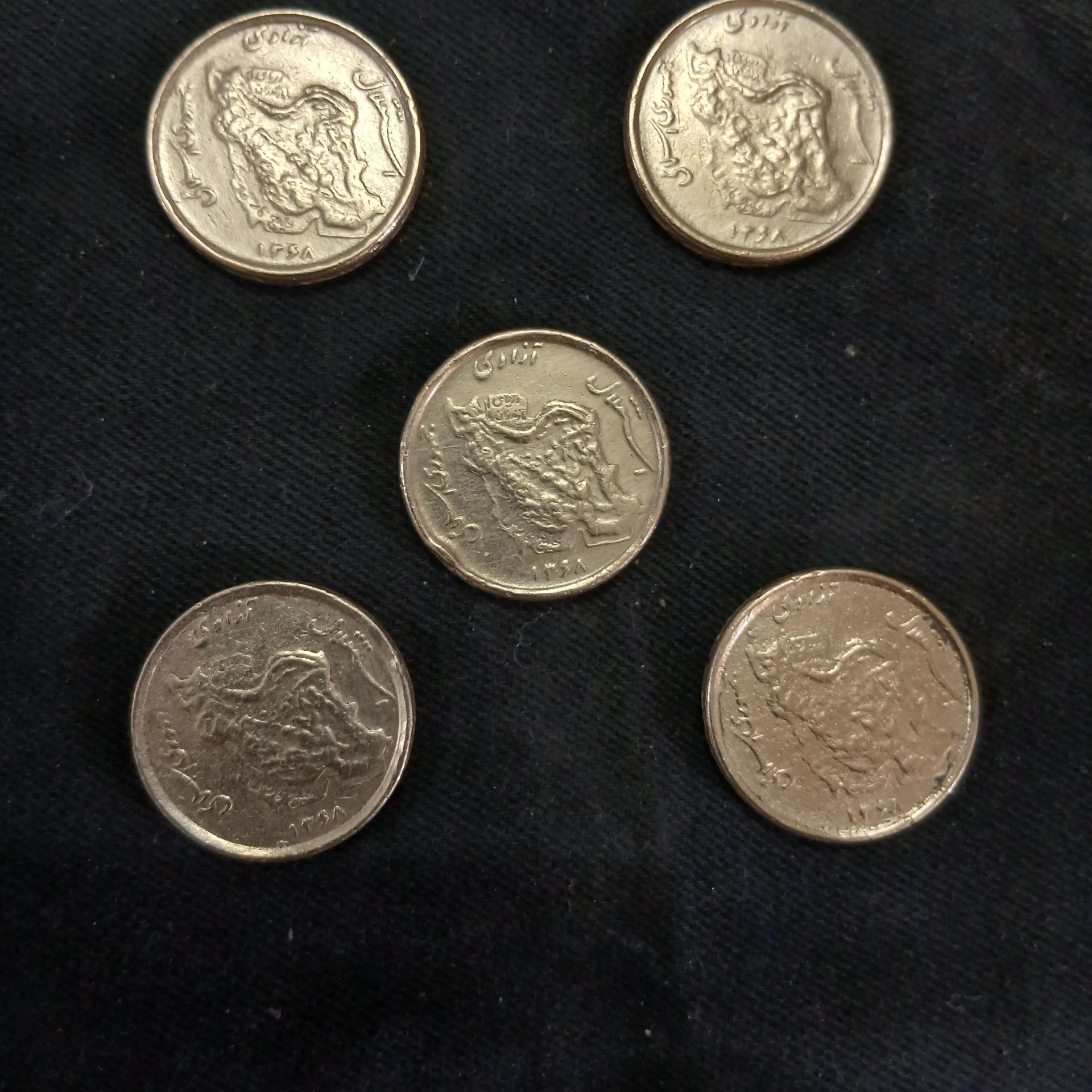 5تومنی مسی سال 68 (5عدد)