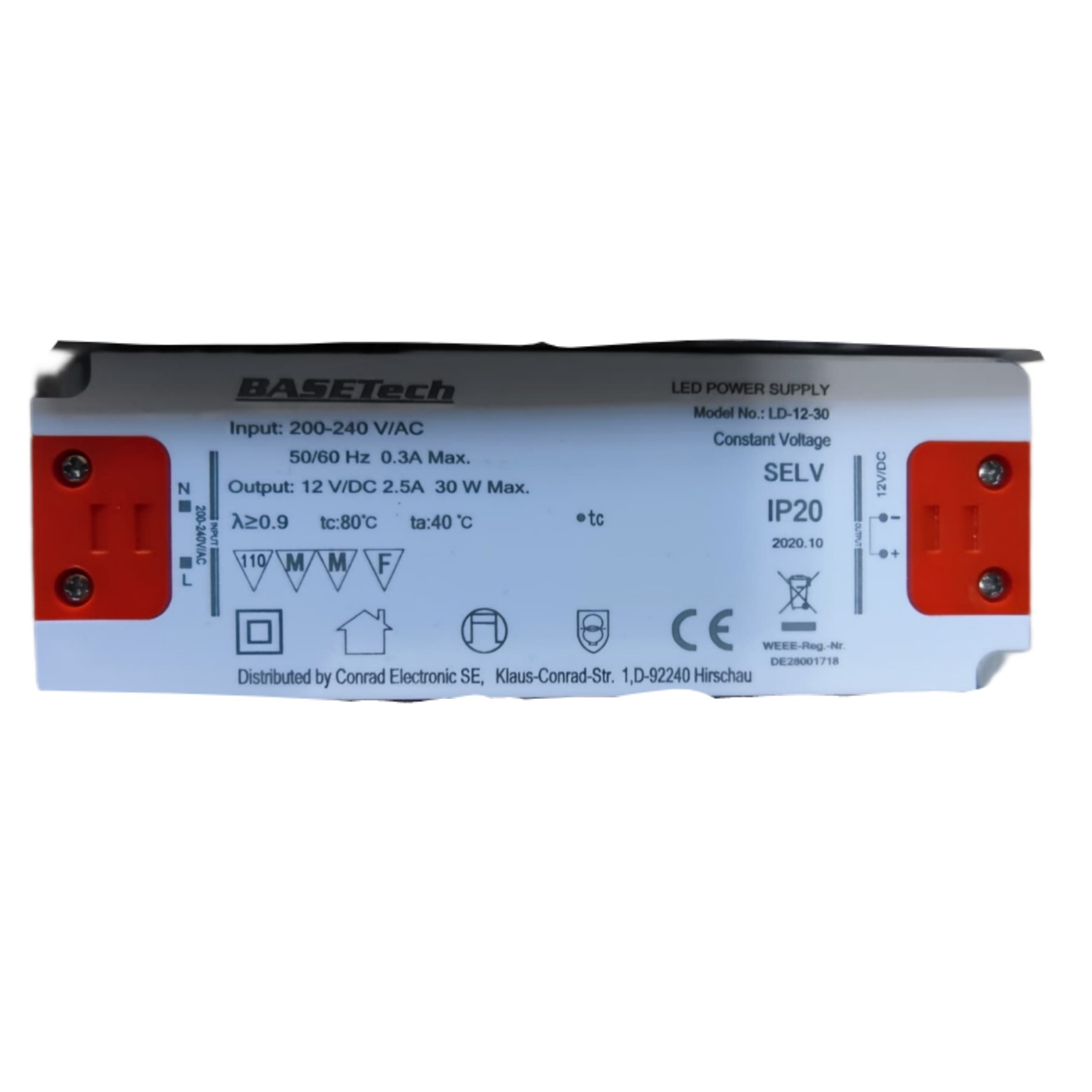 تغذیه 200-240به 12اورجینال برند bacetech