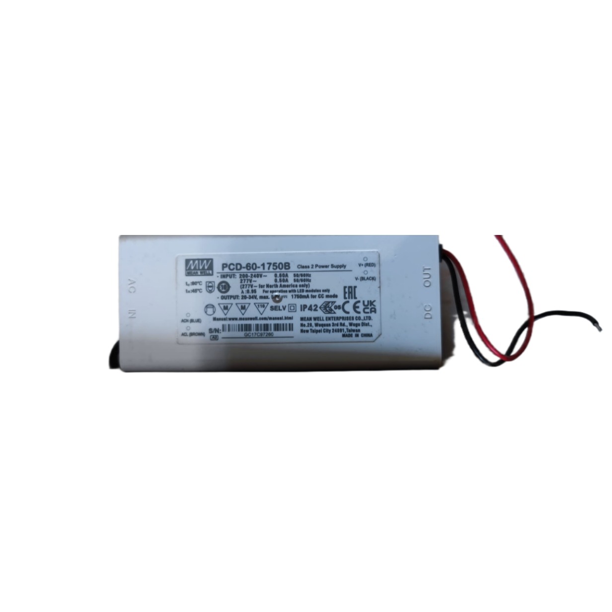 تبدیل 200-240 به 20-34  اورجینال برند meanwell