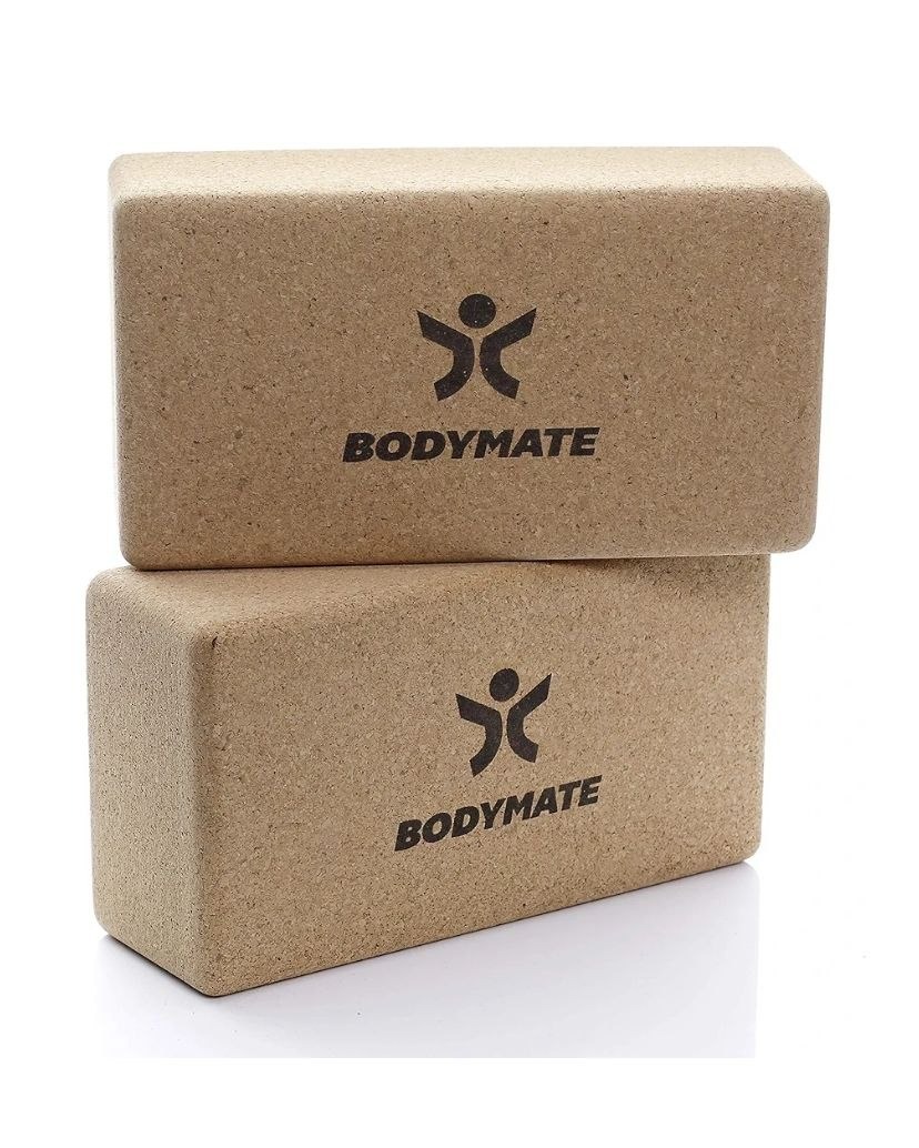 آجر یوگا چوبپنبهای برند BODYMATE (ست 2 عددی)