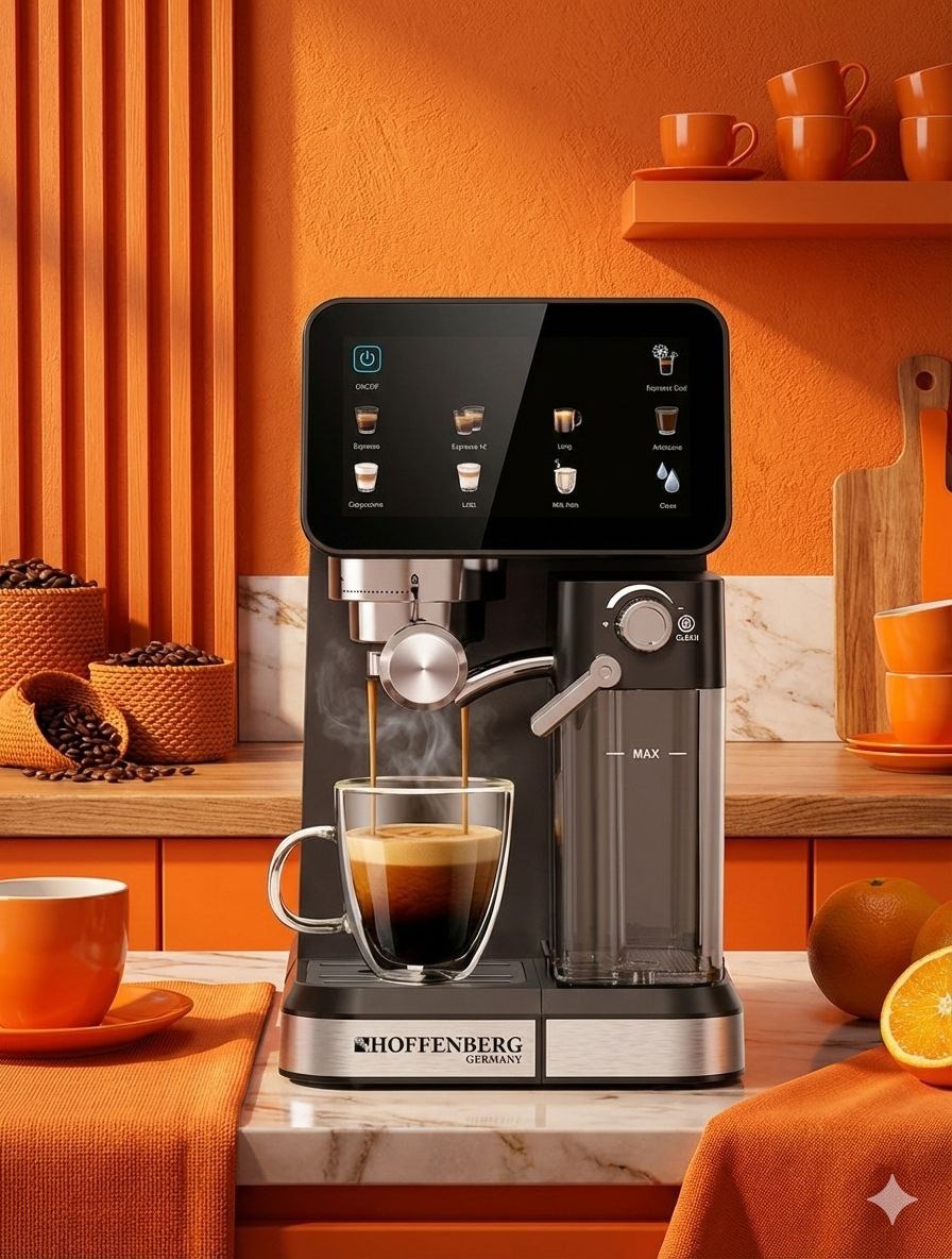 اسپرسوساز صفحه لمسی برند HOFFENBERG