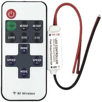 دیمر نوار LED با ریموت RF سازگار با 5V، 12V و 24V