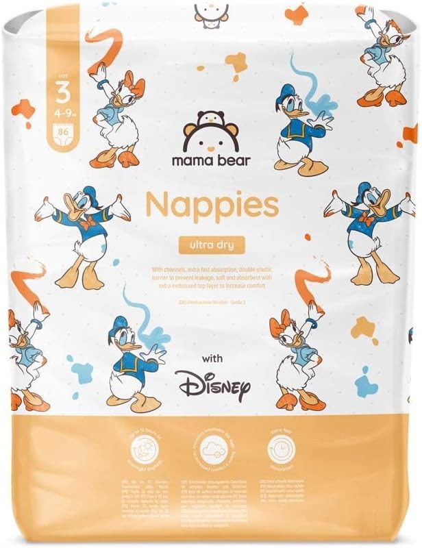 پوشک بچه Mama Bear Disney اورجینال 86عددی سایز 3