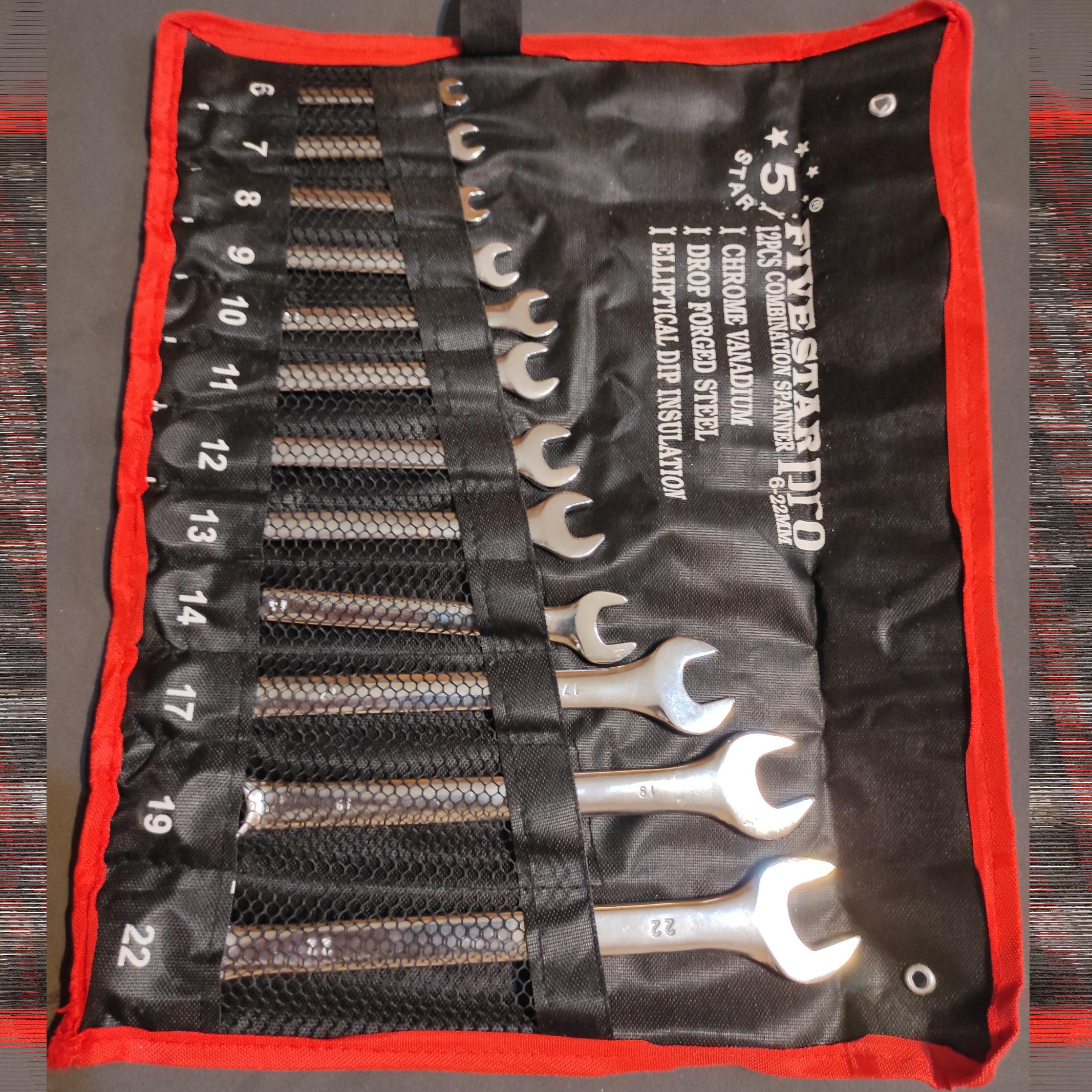 آچار یکسررینگ فایواستار مجموعه 12عددی