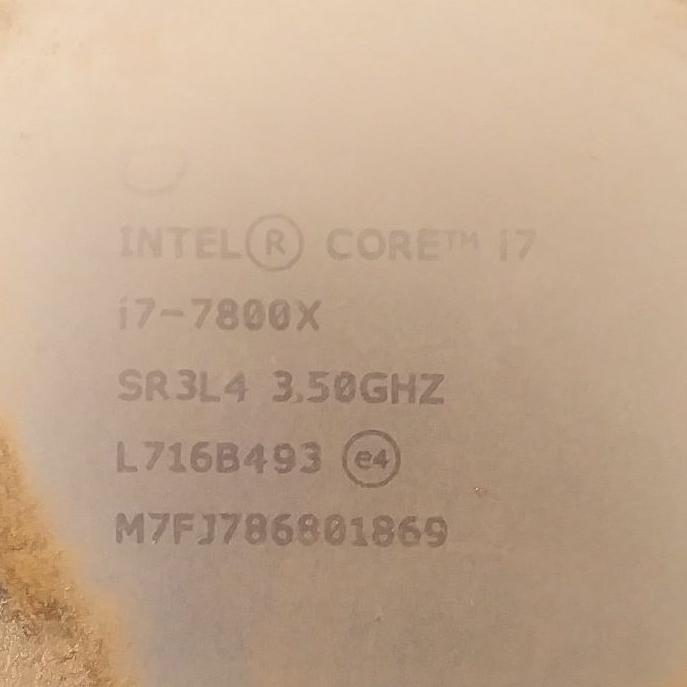 سی پو یو intel 7800x lga 2066