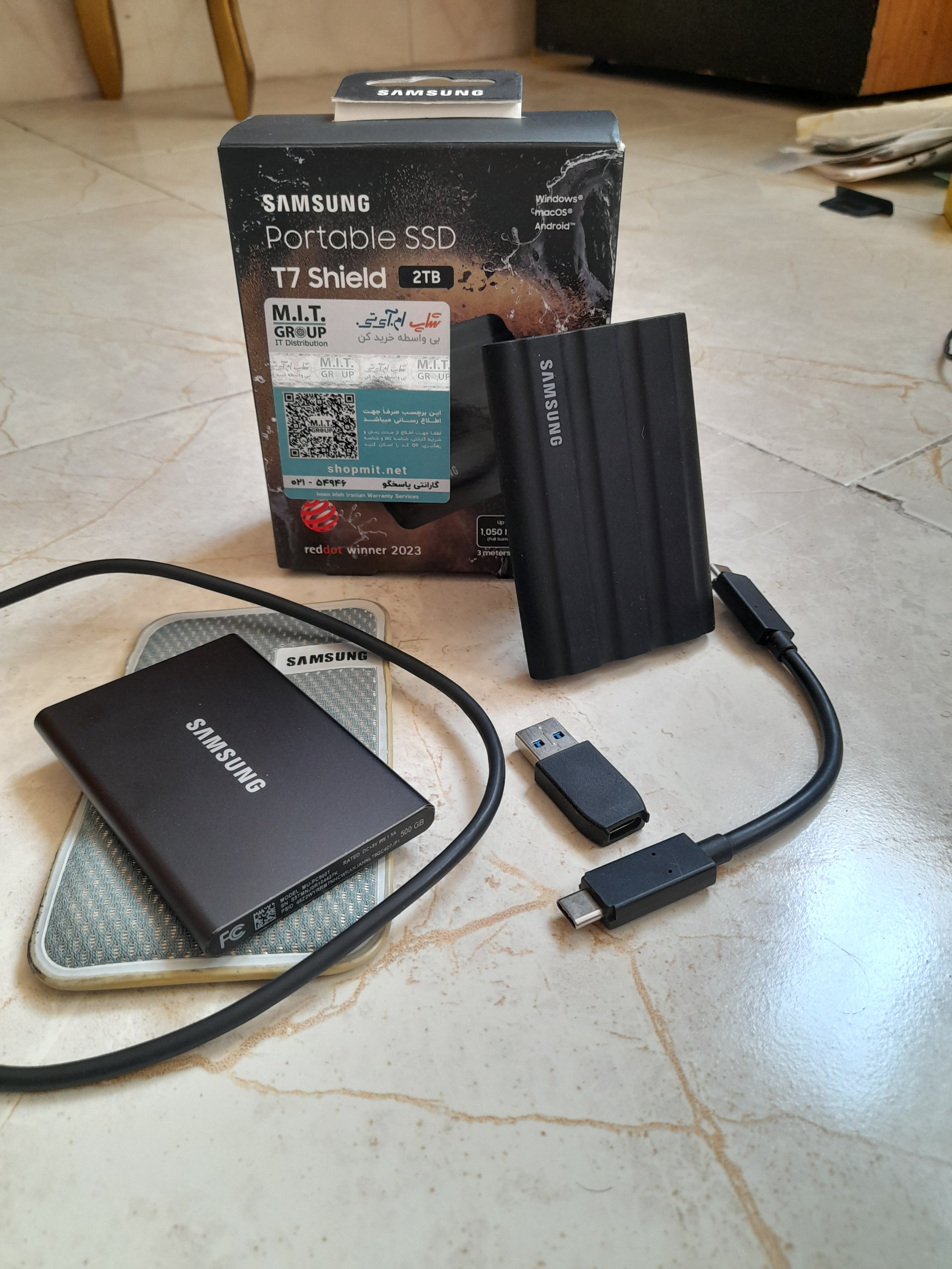 هارد SAMSUNG T7 500G