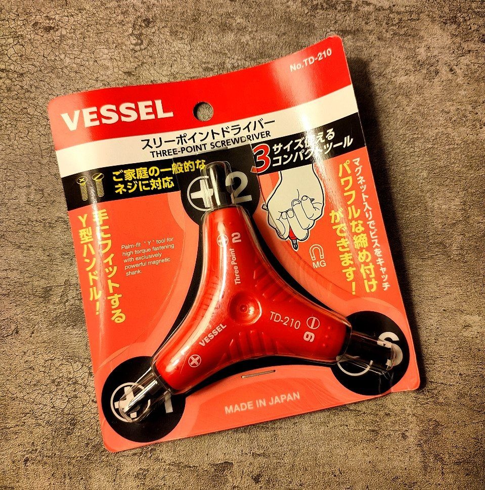پیچ گوشتی مشتی سه طرفه وسل ژاپن Vessel