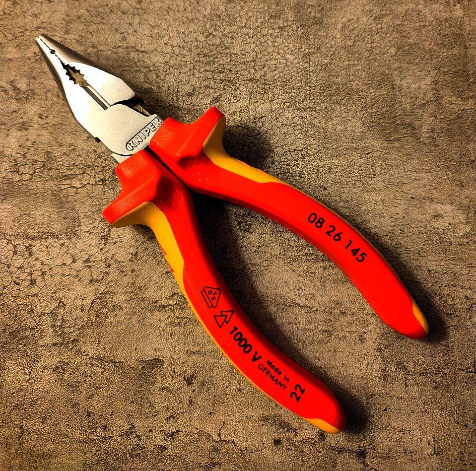 انبر دست نوک باریک عایق برق کنیپکس آلمان Knipex