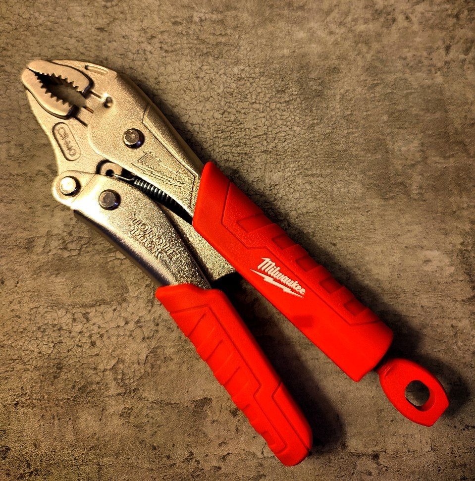 انبر قفلی 7 اینچ دسته روکش دار میلواکی Milwaukee