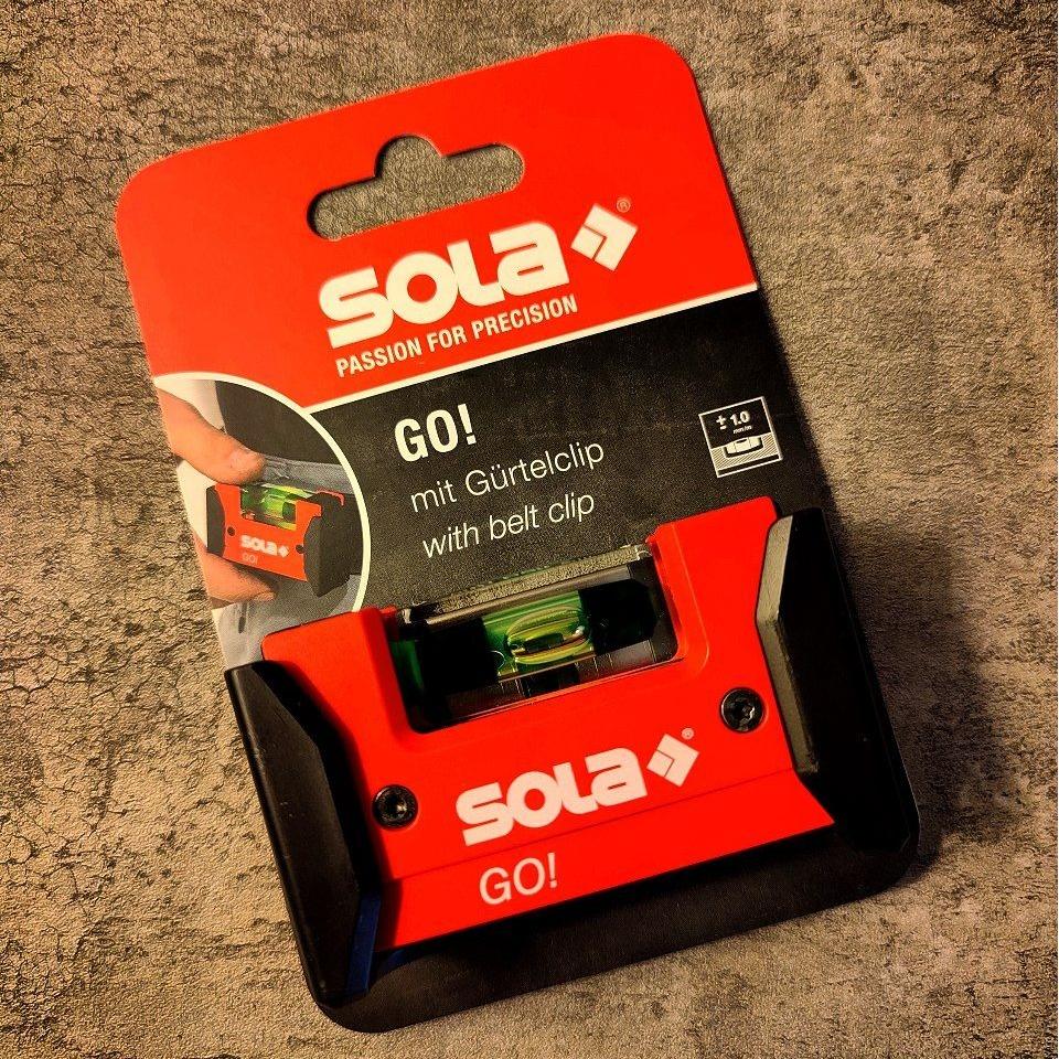 تراز جیبی سولا انگلستان (کلیپ دار) Sola