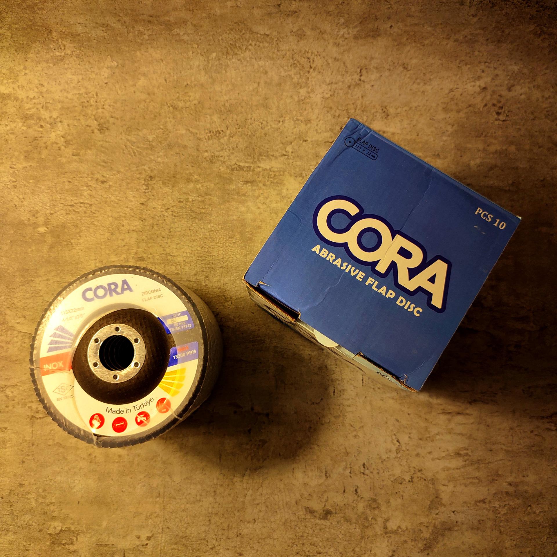 سنباده فلاپ مینی فرز بسته 10 عددی گرید 60 Cora