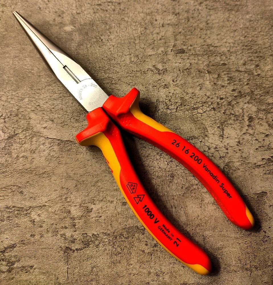 دم باریک 8 اینچ عایق برق 1000 ولت کنیپکس Knipex