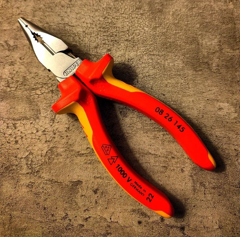 انبر دست نوک باریک عایق برق کنیپکس آلمان Knipex