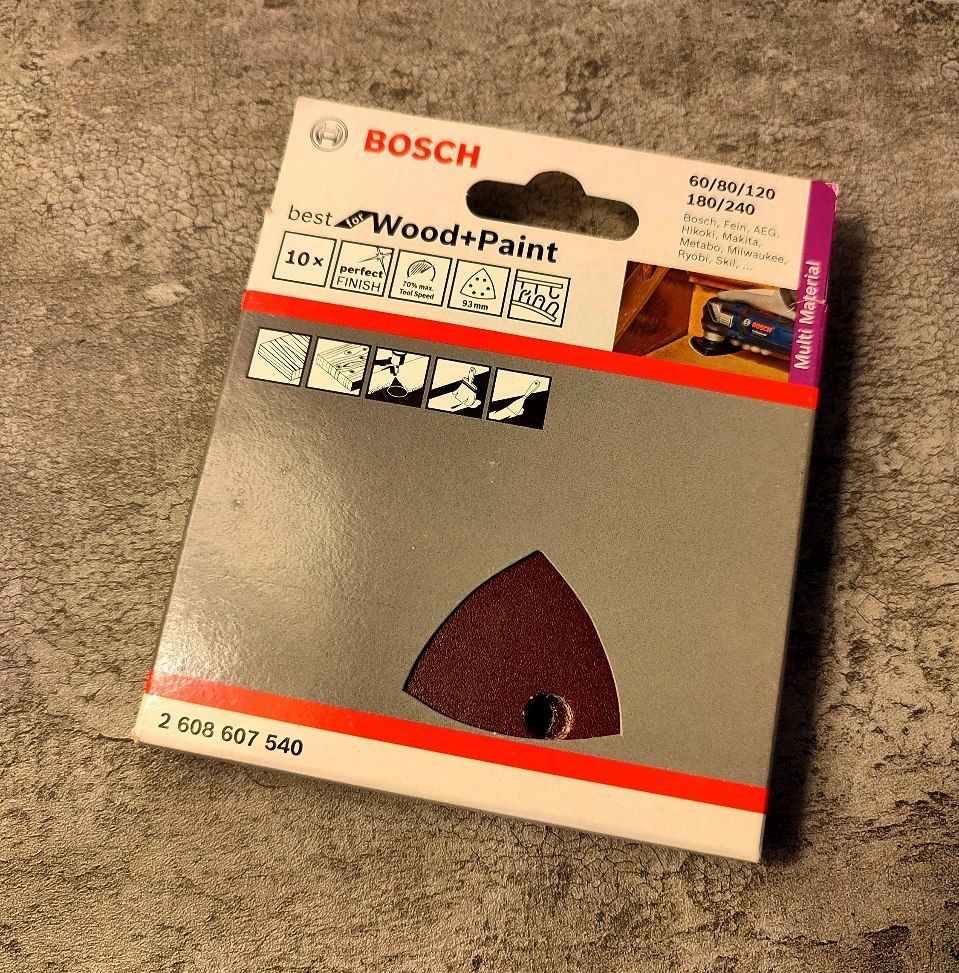 سنباده پشت کرکی مثلثی شکل بوش ساخت سوئیس Bosch