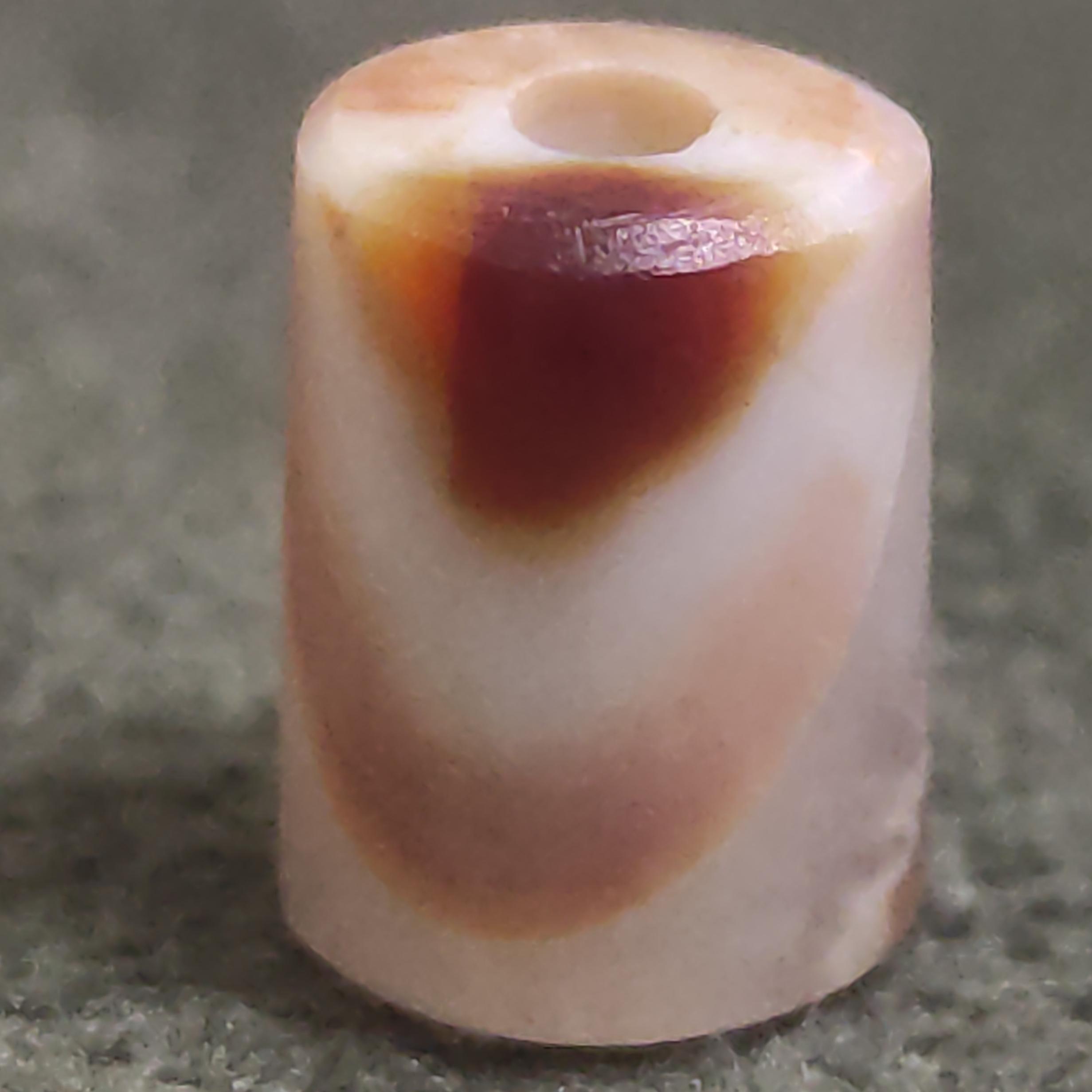 مهره لول قدیمی عقیق سلیمانی