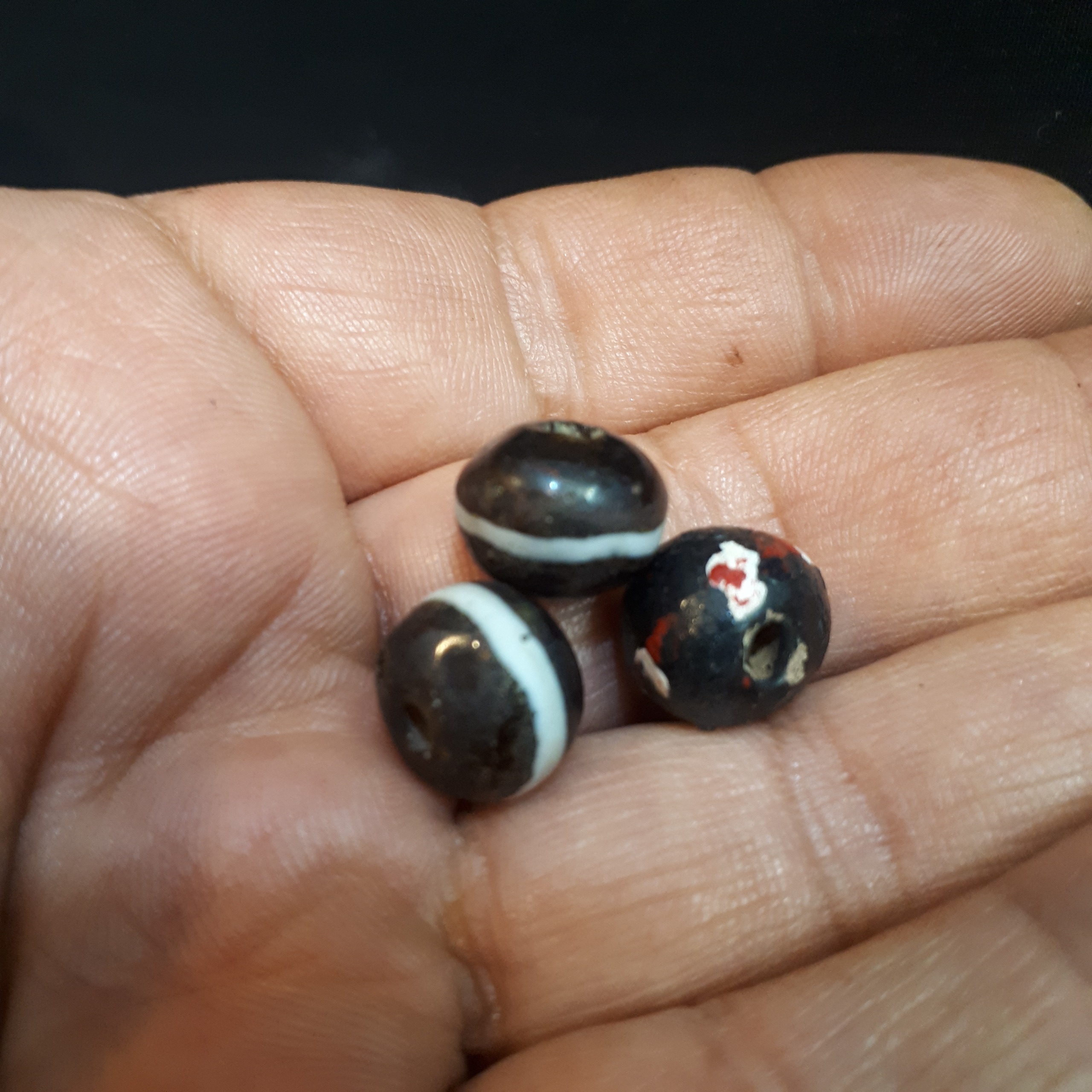 مهره قدیمی 3 عدد باهم