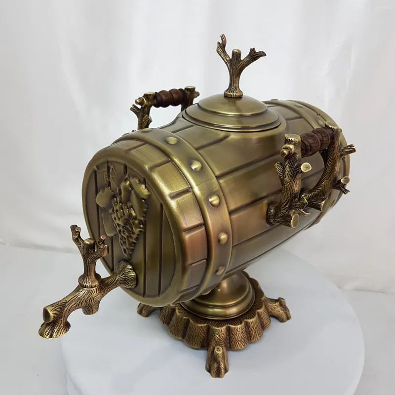 پانچ برنجی 9 لیتر سماور زغالی ابمیوه