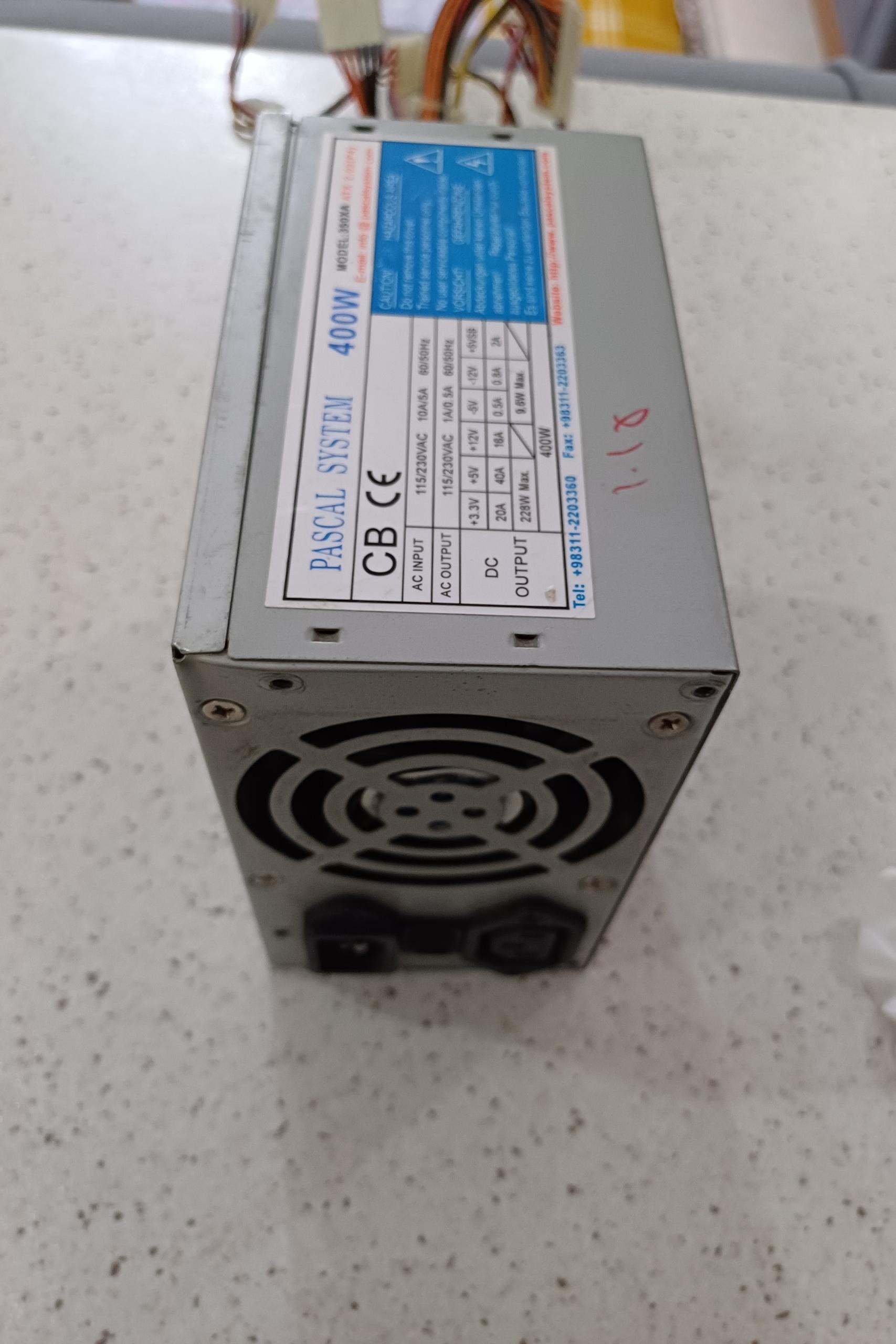 پاور 20 پین پاسکال 400 وات بدون تعمیر