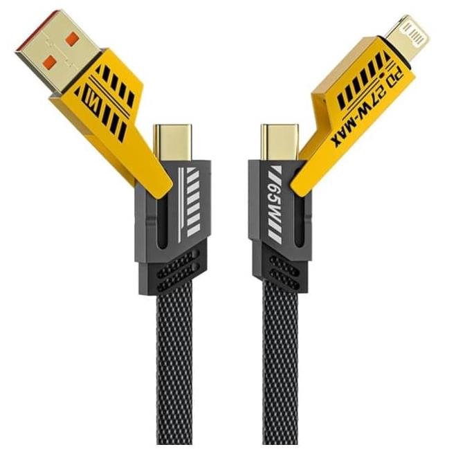 کابل شارژ 4 کاره پاورمکس مدل PM-004