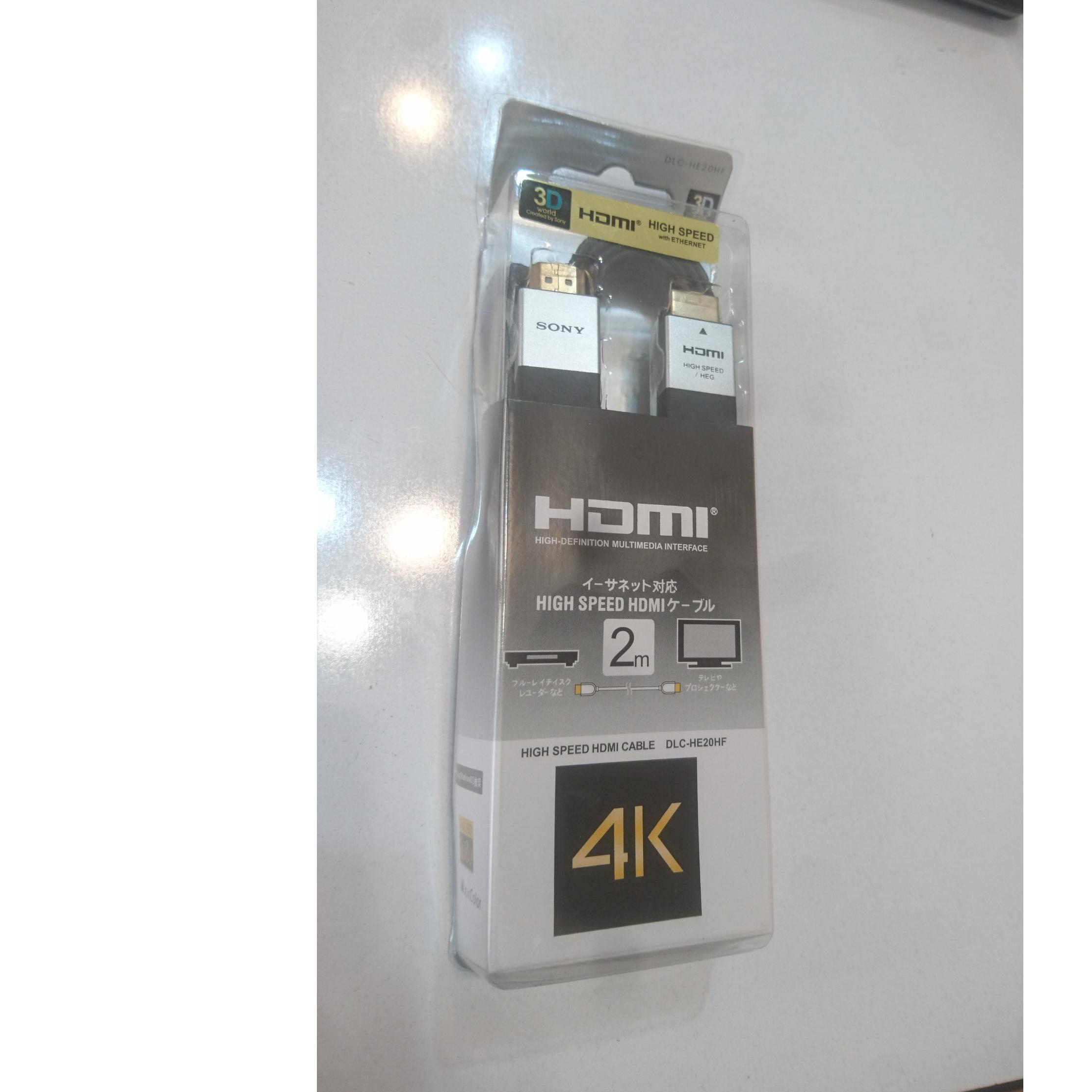 کابل HDMI اصل سونی 4k دو متری DLC-HE20HF