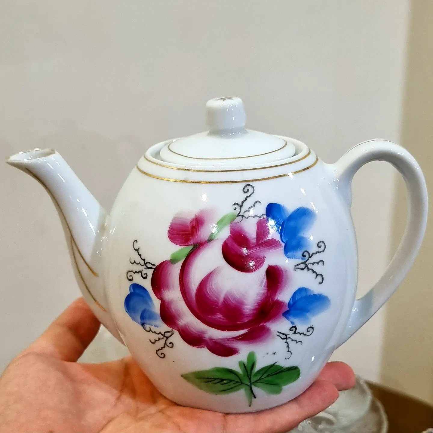 قوری گل سیبی ژاپن قدیم