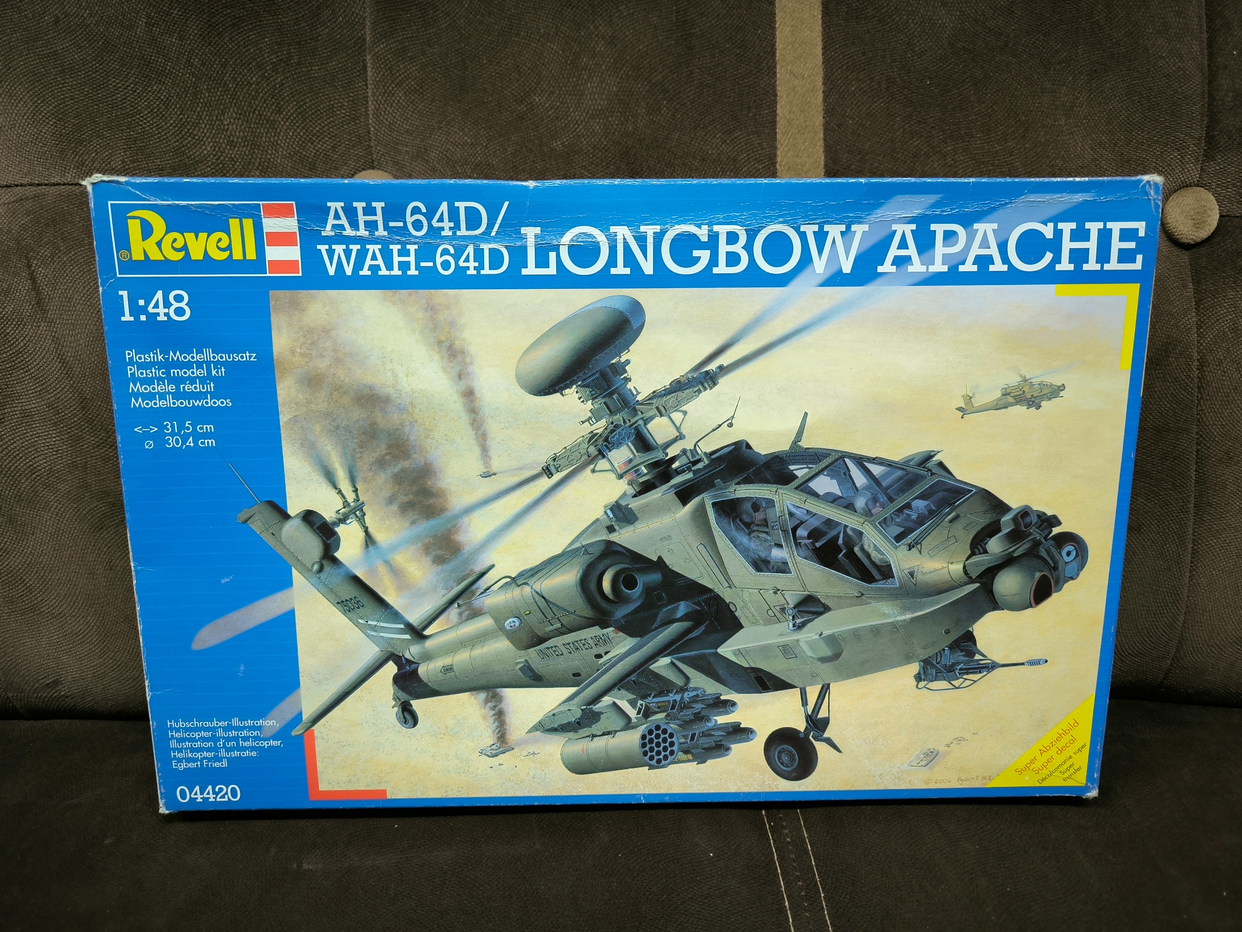  کیت هلیکوپتر AH-64D APACHE برند Revell مقیاس1/48