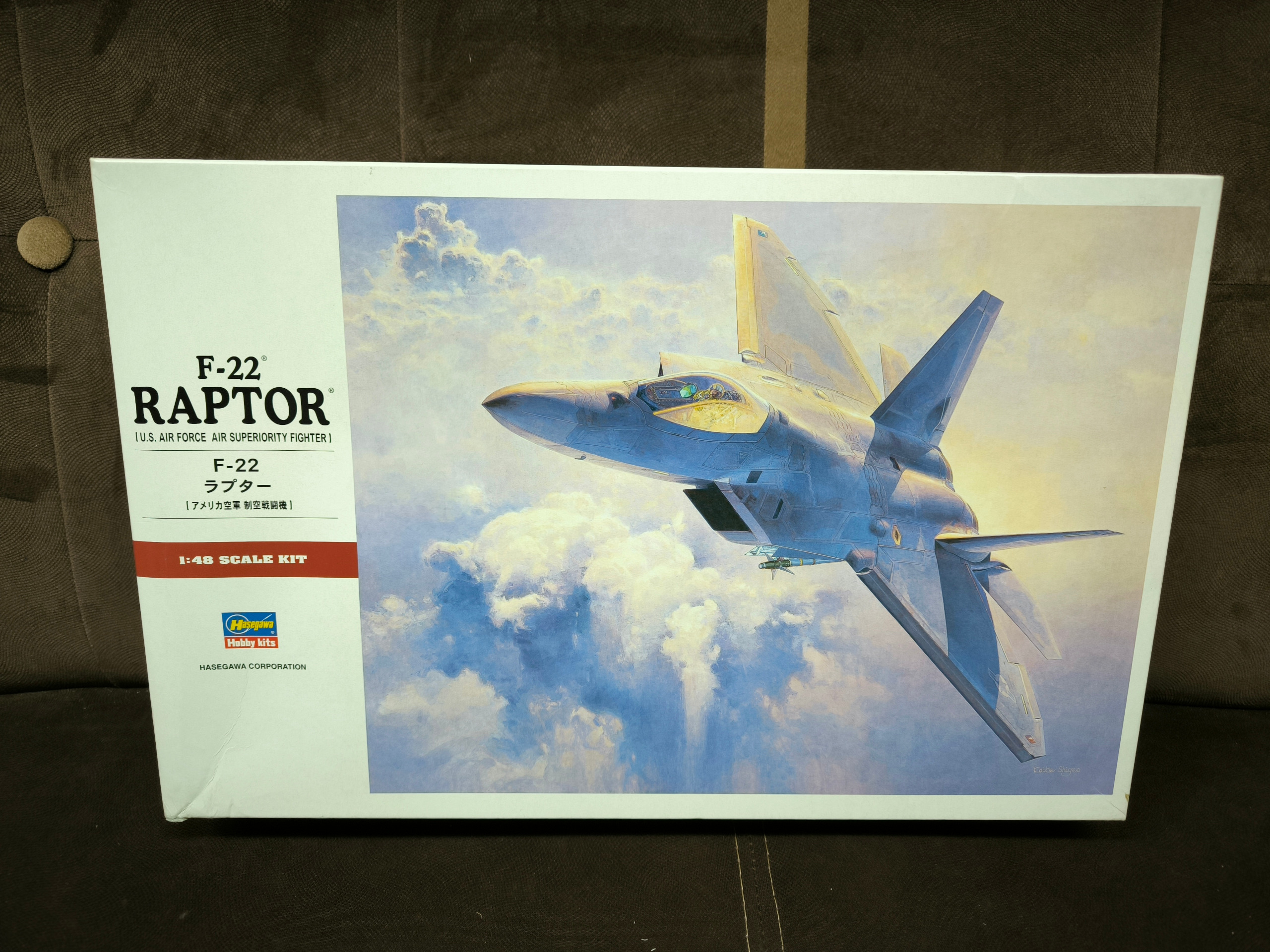 کیت هواپیمای F-22 برند HASEGAWA مقیاس 1/48