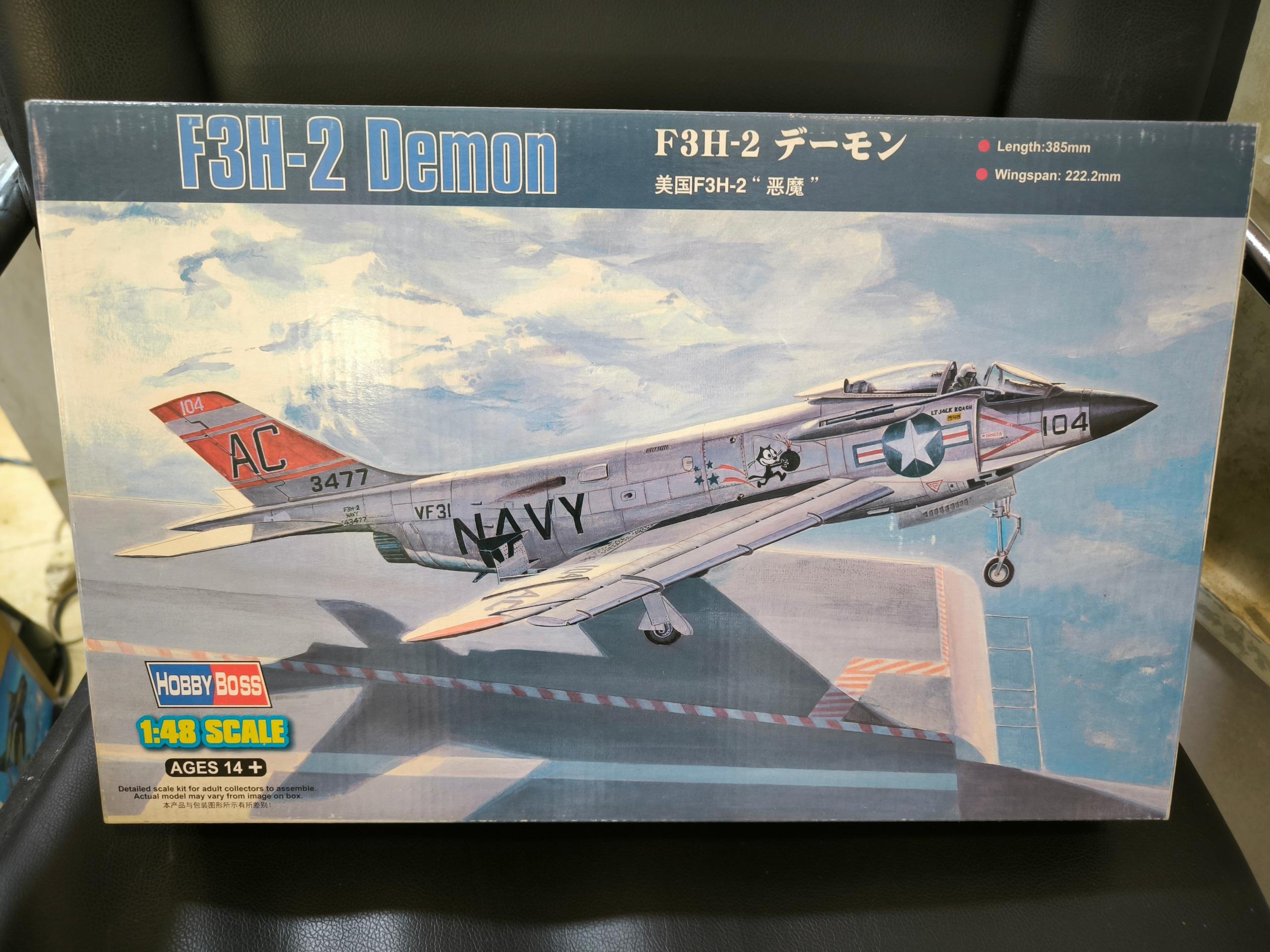 کیت هواپیما F3H-2 برند Hobby Boss مقیاس 1/48