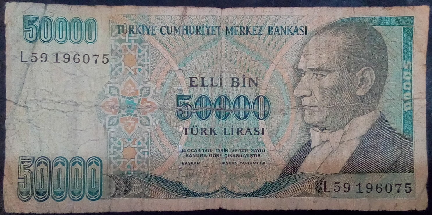 50000 لیره ترکیه