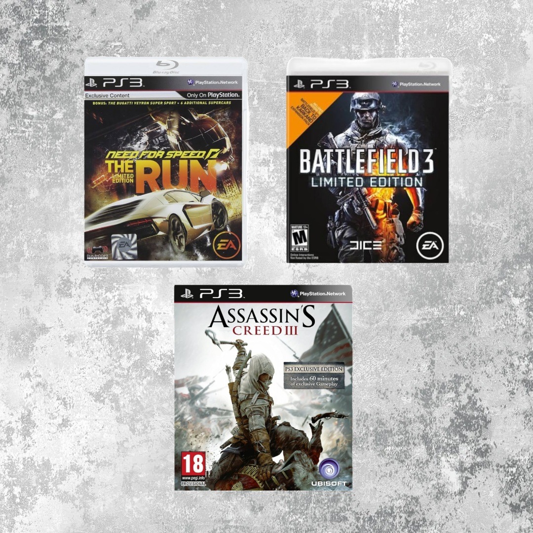3 عدد بازی اورجینال پلی استیشن 3