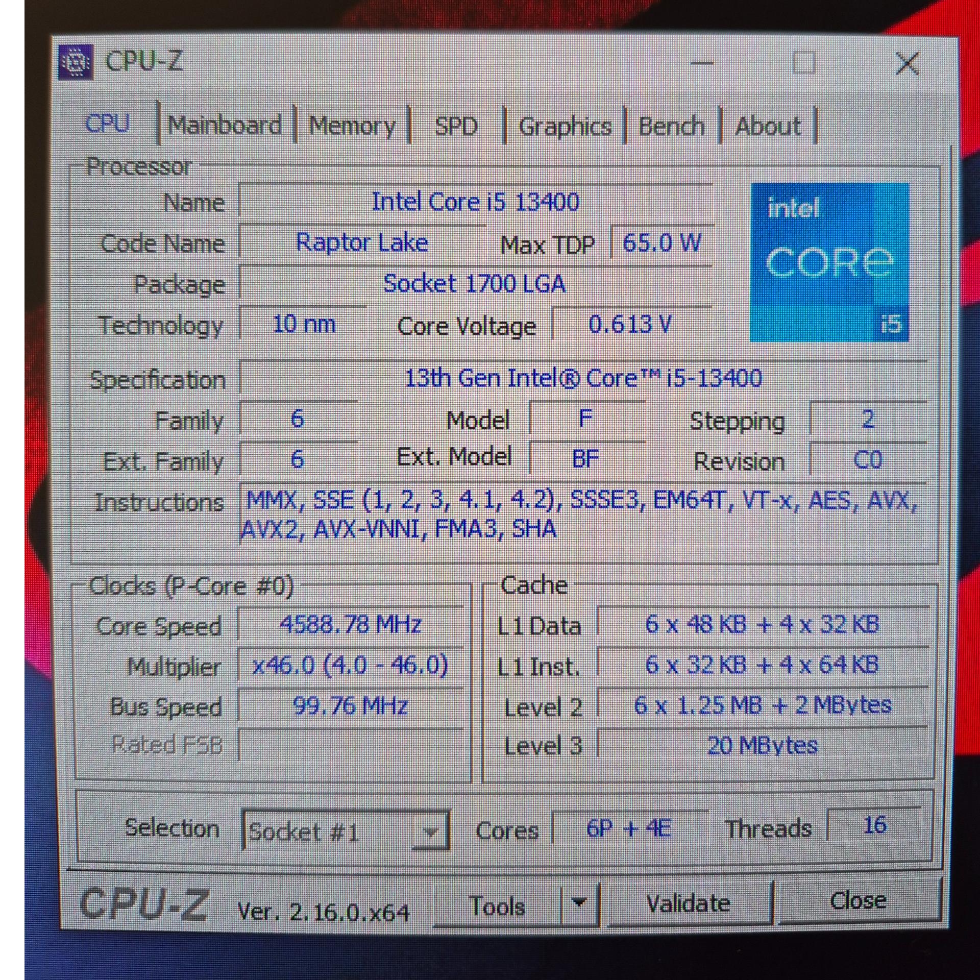 پردازنده i5 13400